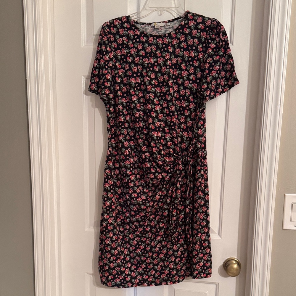 Boden Black Floral Dress